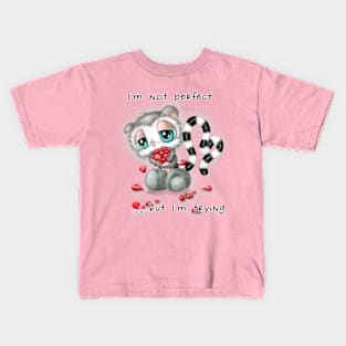 I'm not perfect but I'm trying Kids T-Shirt